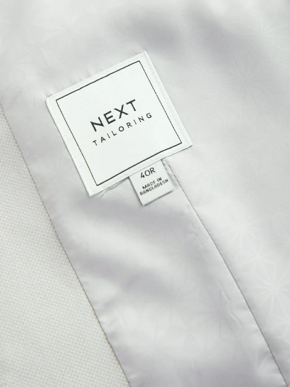 Next Neutral Textured Suit Waistcoat Clearance