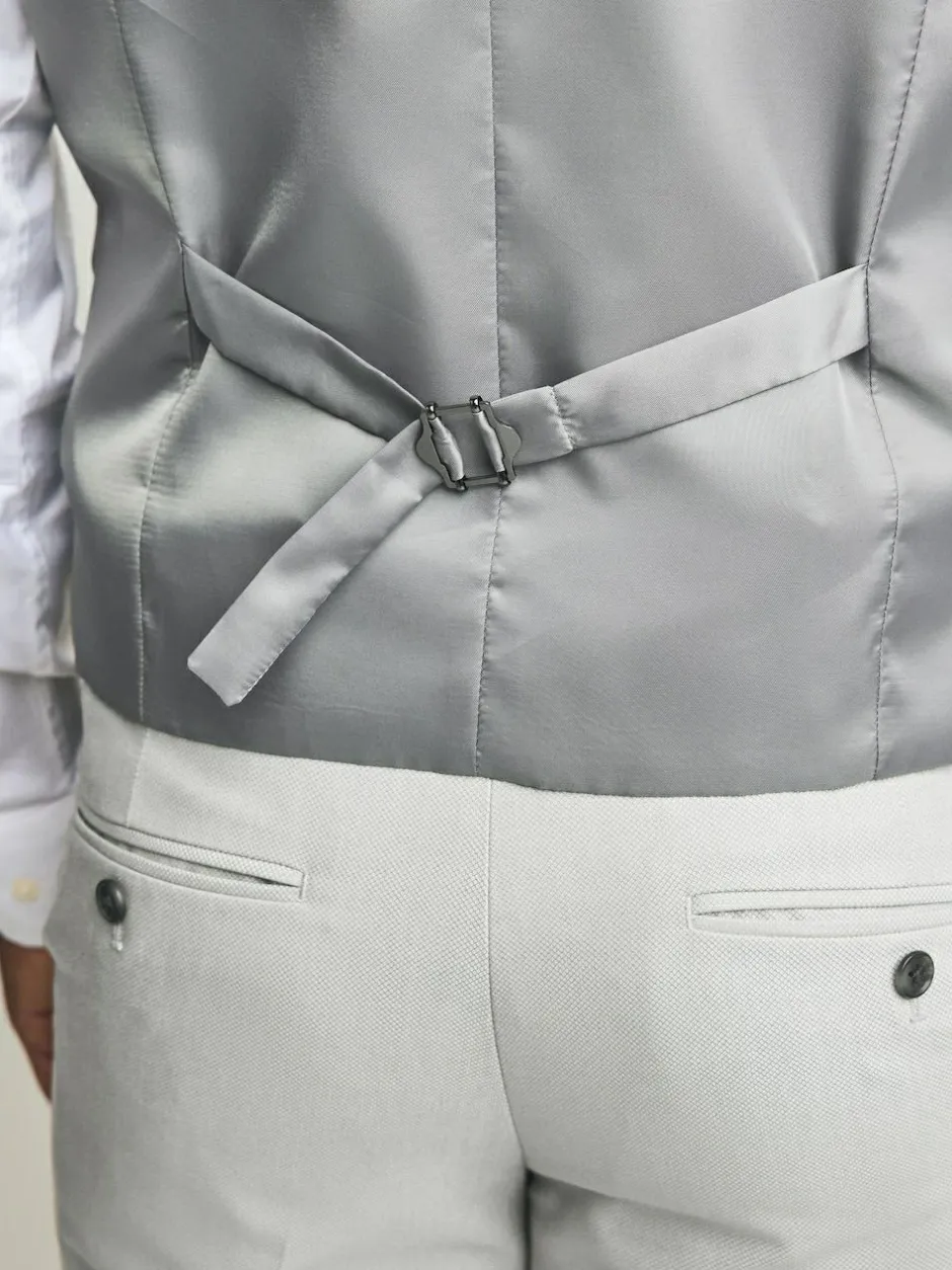 Next Neutral Textured Suit Waistcoat Clearance