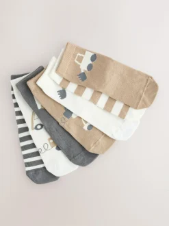 Next Neutral Transport Cotton Rich Socks 7 Pack Outlet