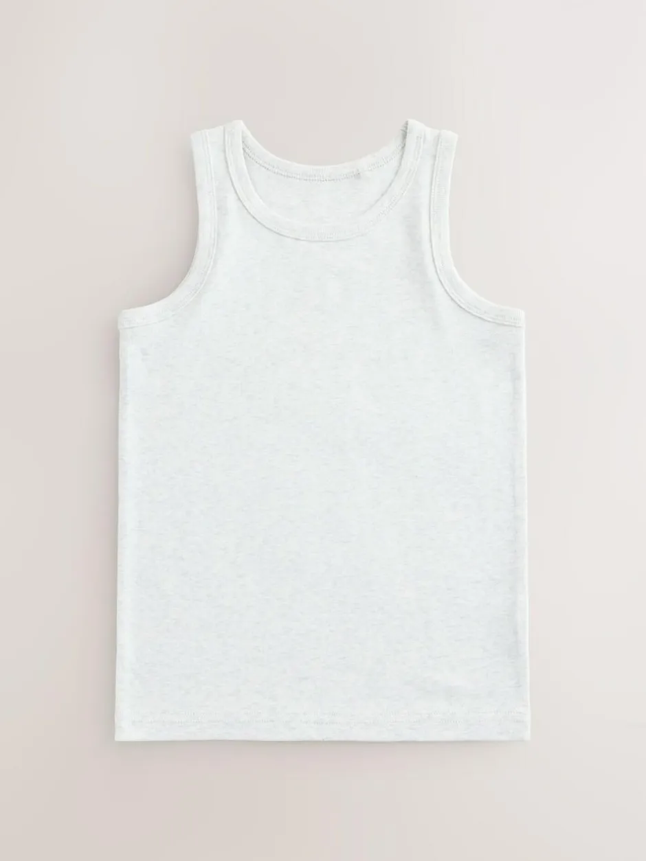 Next Neutral Vests 5 Pack (1.5-16yrs) Online