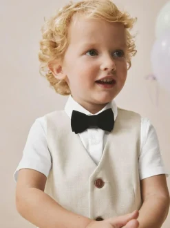 Next Neutral Waistcoat, Shirt, Shorts & Tie Set (3mths-9yrs) Sale