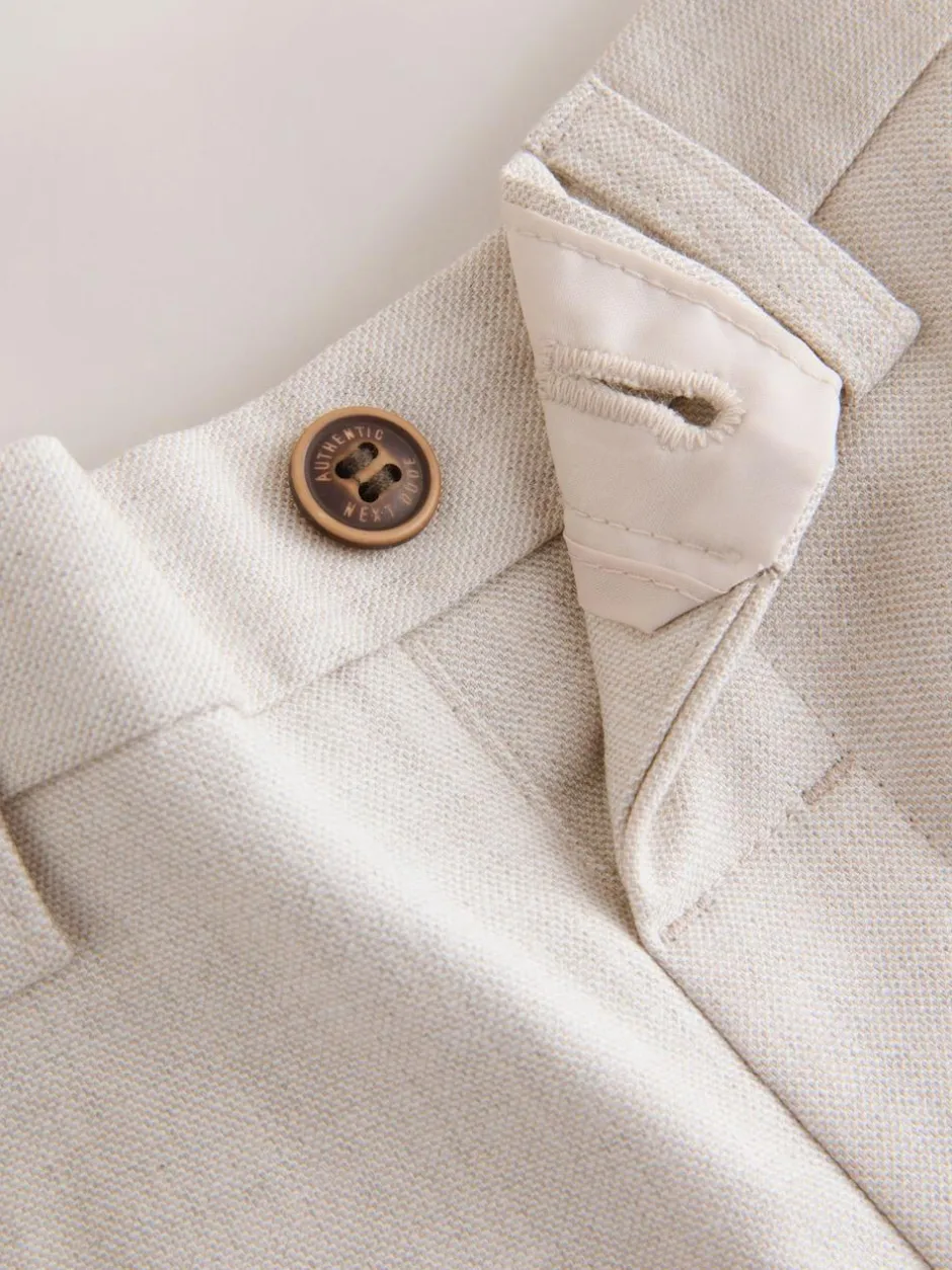 Next Neutral Waistcoat, Shirt, Shorts & Tie Set (3mths-9yrs) Sale