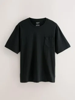 Next Short Sleeve Jersey Pyjamas Set Neutral/Black Check Clearance