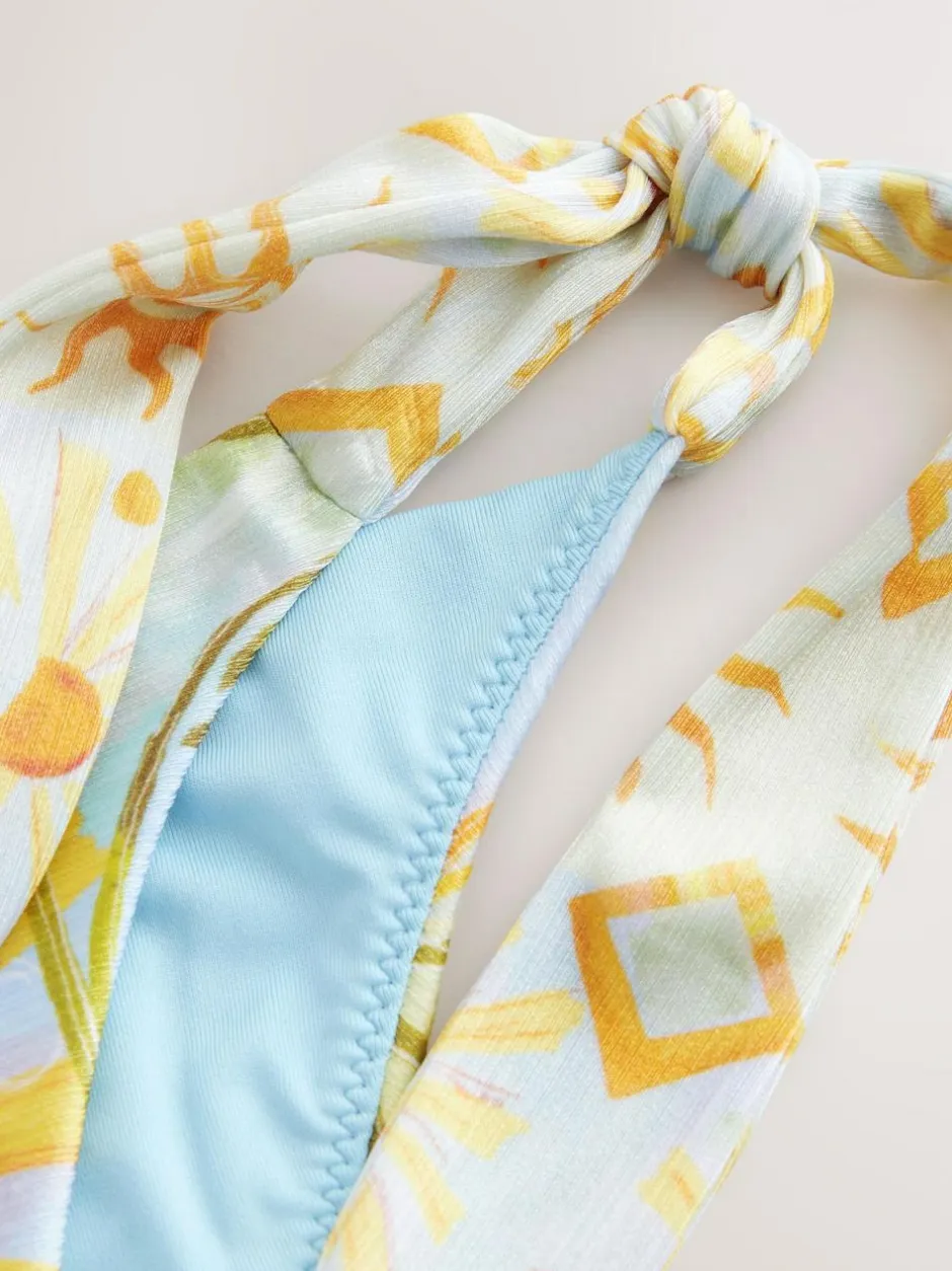 Never Fully Dressed Blue Sun Tie Side Tie Side Bikini Briefs Online