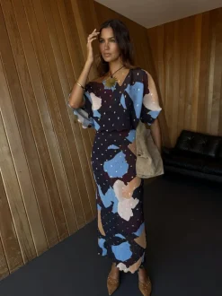 Never Fully Dressed Brown Sunshine Tilly Dress Clearance