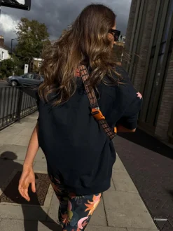 Never Fully Dressed Navy Corazon Sling Cross Body Bum Bag Discount