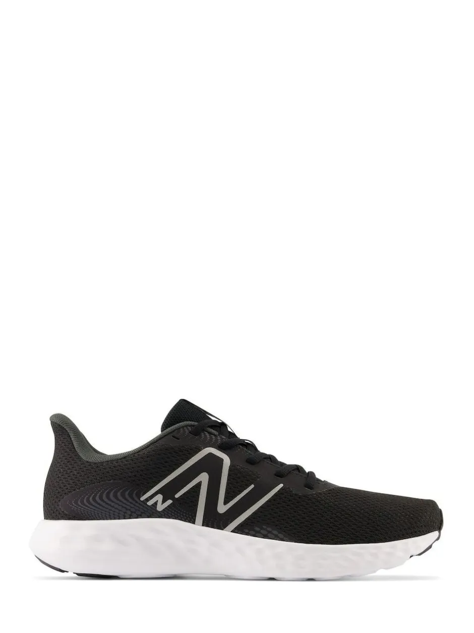 New Balance Mens 411 Trainers Black Chrome Discount