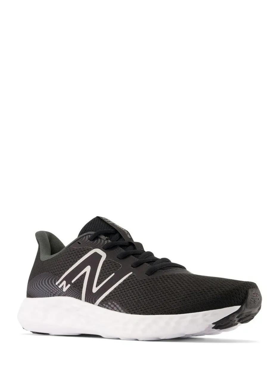 New Balance Mens 411 Trainers Black Chrome Discount