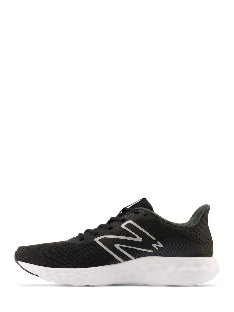 New Balance Mens 411 Trainers Black Chrome Discount