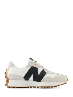 New Balance 327 Trainers Black on White Discount