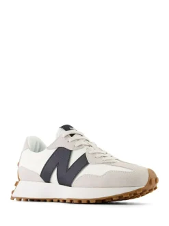 New Balance 327 Trainers Black on White Discount