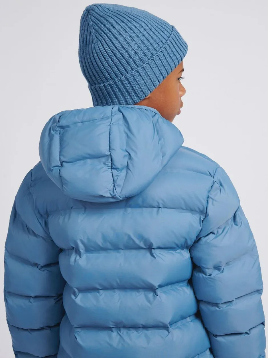 New Balance Shoreline Blue Tab Beanie Hat Hot
