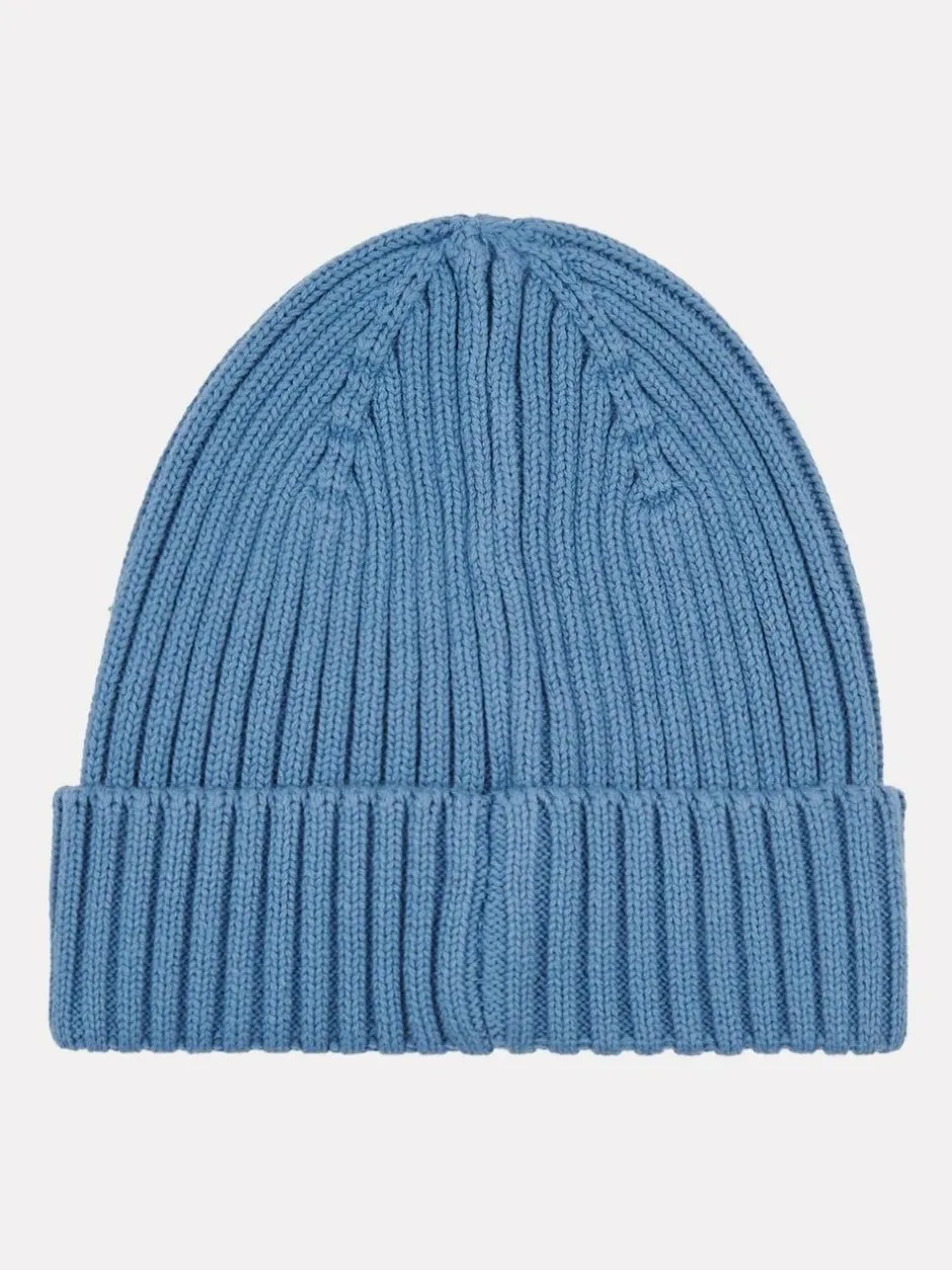 New Balance Shoreline Blue Tab Beanie Hat Hot