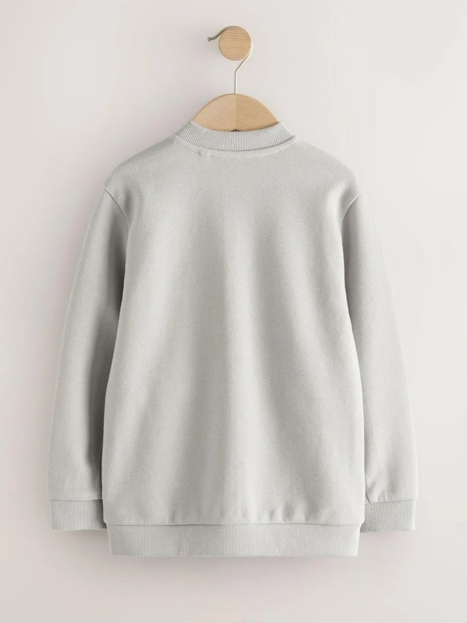 Next Smart Bomber Jacket (3-16yrs) New Grey Clearance