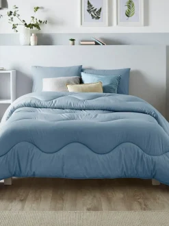 Night Lark Linen 4.5 Tog Coverless Duvet Blue Sale