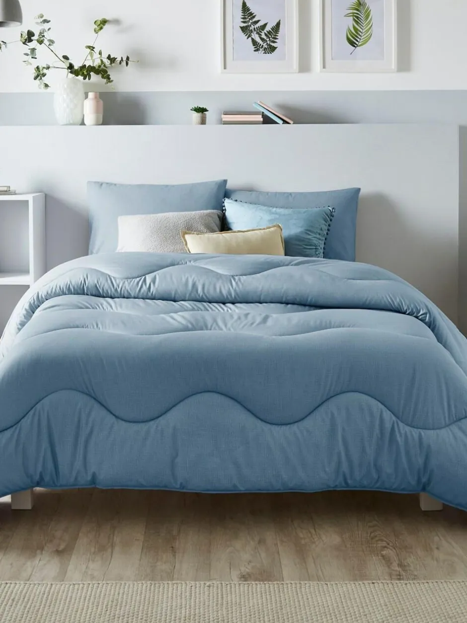 Night Lark Linen 4.5 Tog Coverless Duvet Blue Sale