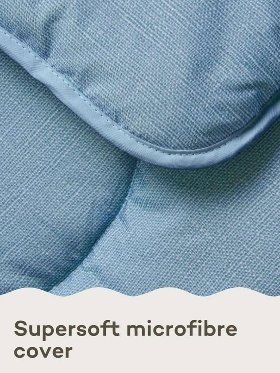 Night Lark Linen 4.5 Tog Coverless Duvet Blue Sale