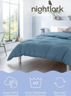 Night Lark Linen 10.5 Tog Coverless Duvet Blue Online