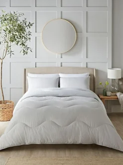 Night Lark Seersucker Coverless Duvet and Pillowcase 10.5 Tog Set Nordic Mist Grey Sale