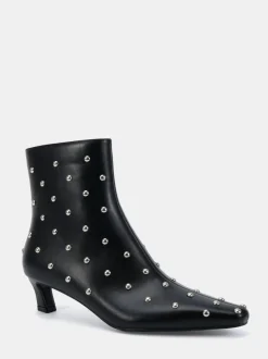 Novo Wide Fit Wide Fit Kiki Studded Low Heel Ankle Boots Black Sale