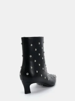 Novo Wide Fit Wide Fit Kiki Studded Low Heel Ankle Boots Black Sale