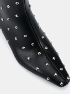 Novo Wide Fit Wide Fit Kiki Studded Low Heel Ankle Boots Black Sale