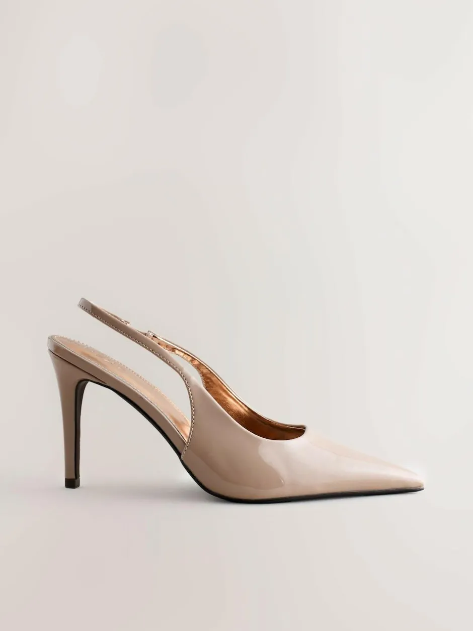 Next Forever Comfort® Point Toe Slingback Heels Nude Online