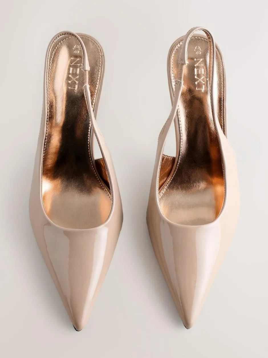 Next Forever Comfort® Point Toe Slingback Heels Nude Online