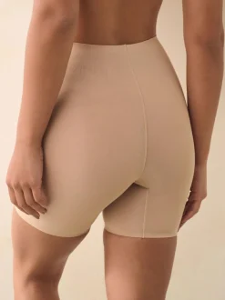 Next Thigh Smoother Short Shaping Tummy Control Premium Cotton Blend Knickers Nude