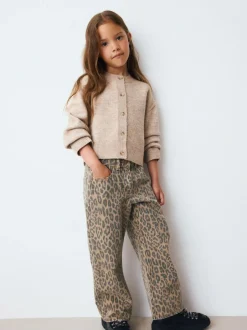 Next Oatmeal Button Up Cardigan (3-16yrs) Outlet