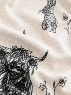 Next Oatmeal Hamish The Highland Cow Cosy Nightie Online