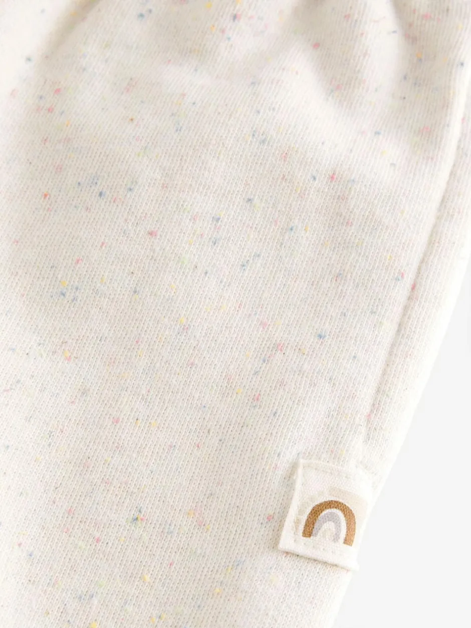 Next Oatmeal Wide Leg Sweat Joggers (3mths-7yrs) Clearance