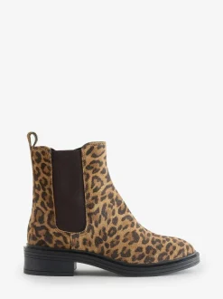 Off The Hook Kiki Patent Leather Ankle Chelsea Boots Animal Outlet