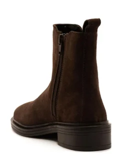Off The Hook Kiki Patent Leather Ankle Chelsea Boots Brown Online
