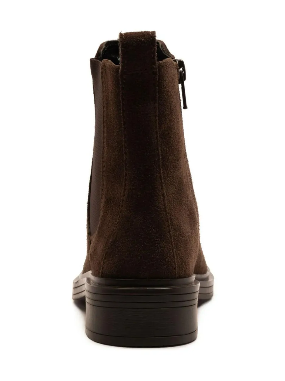 Off The Hook Kiki Patent Leather Ankle Chelsea Boots Brown Online