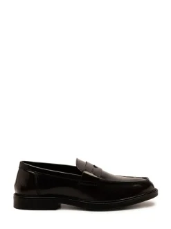 Off The Hook Brown Perry Loafer Smooth Leather Shoes Online