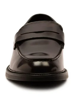 Off The Hook Brown Perry Loafer Smooth Leather Shoes Online