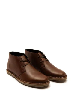 Off The Hook Sahara Suede Leather Desert Lace-Up Chukka Boots Dark Brown New