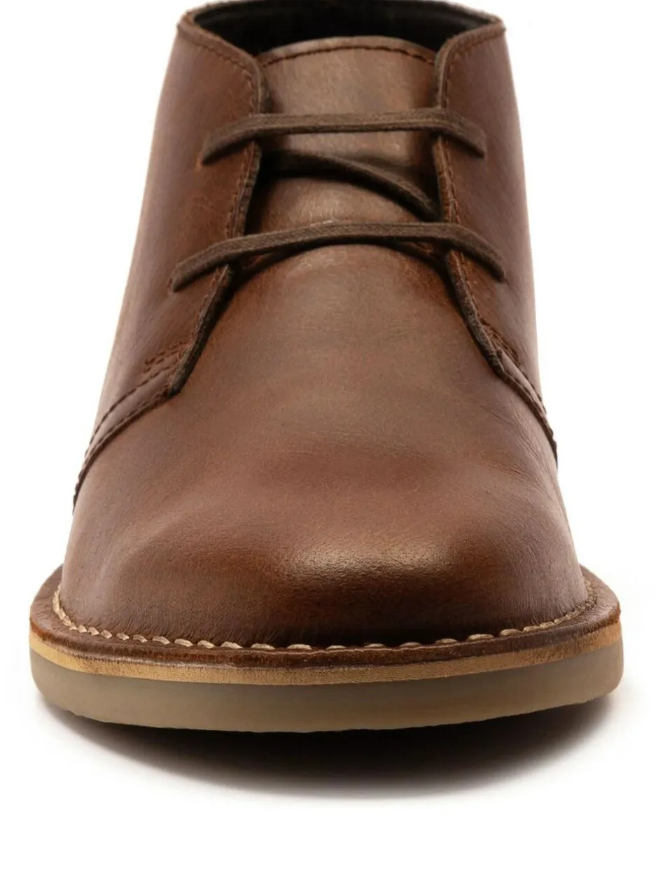 Off The Hook Sahara Suede Leather Desert Lace-Up Chukka Boots Dark Brown New