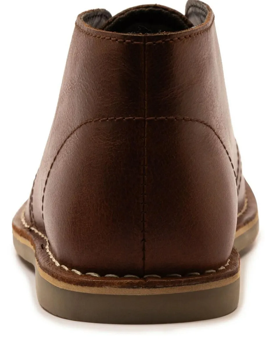 Off The Hook Sahara Suede Leather Desert Lace-Up Chukka Boots Dark Brown New
