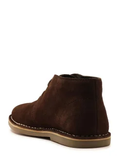 Off The Hook Sahara Suede Leather Desert Lace-Up Chukka Boots Light Brown Outlet