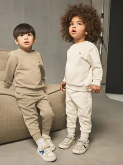 Next Sweatshirt and Joggers Set 2 Pack (3mths-7yrs) Off White/Cement Best
