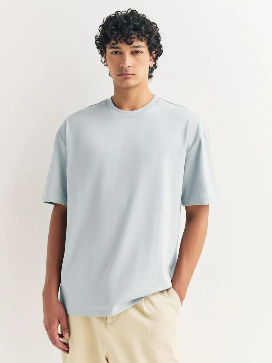 Next Olive Green /Ice Grey/Orange Rust Relaxed Fit Heavyweight T-Shirts 3 Pack Sale