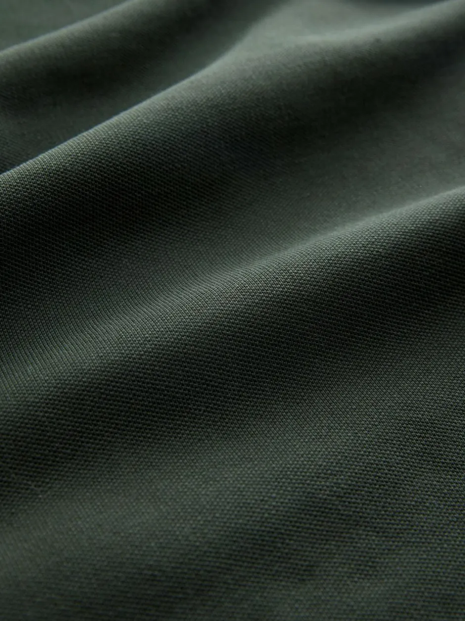 Next Olive Green Regular Fit Long Sleeve Pique Polo Shirt Best