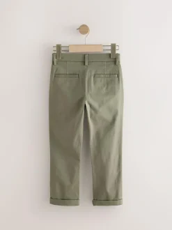 Next Olive Green Regular Fit Stretch Chino Trousers (3-17yrs) Online
