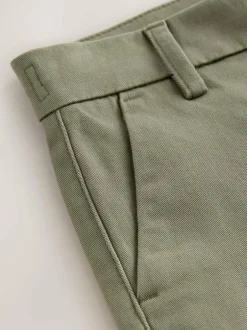 Next Olive Green Regular Fit Stretch Chino Trousers (3-17yrs) Online