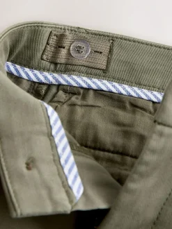 Next Olive Green Regular Fit Stretch Chino Trousers (3-17yrs) Online