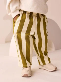 Next Stripe Trousers (3mths-7yrs) Olive Green Best