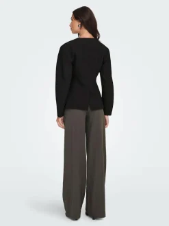 ONLY Black Balloon Sleeve Blazer Best