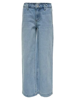 ONLY KIDS Blue Commet Wide Leg Elasticated Waist Jeans